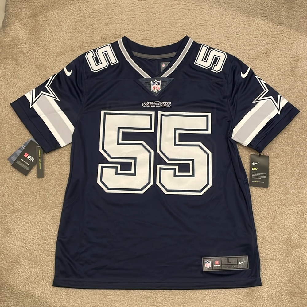 Leighton Vander Esch Dallas Cowboys Nike Vapor Limited Player Jersey - Navy NWT